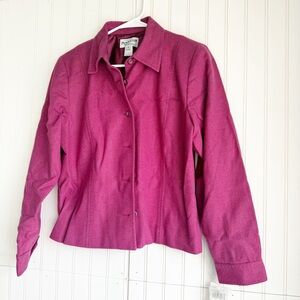 Vintage Pendleton Size 10 Magenta Pink 100% Virgen Wool Jacket NEW!